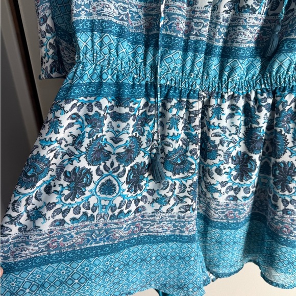 Show Me Your MuMu Blue Patterned Romper - Picture 5 of 7